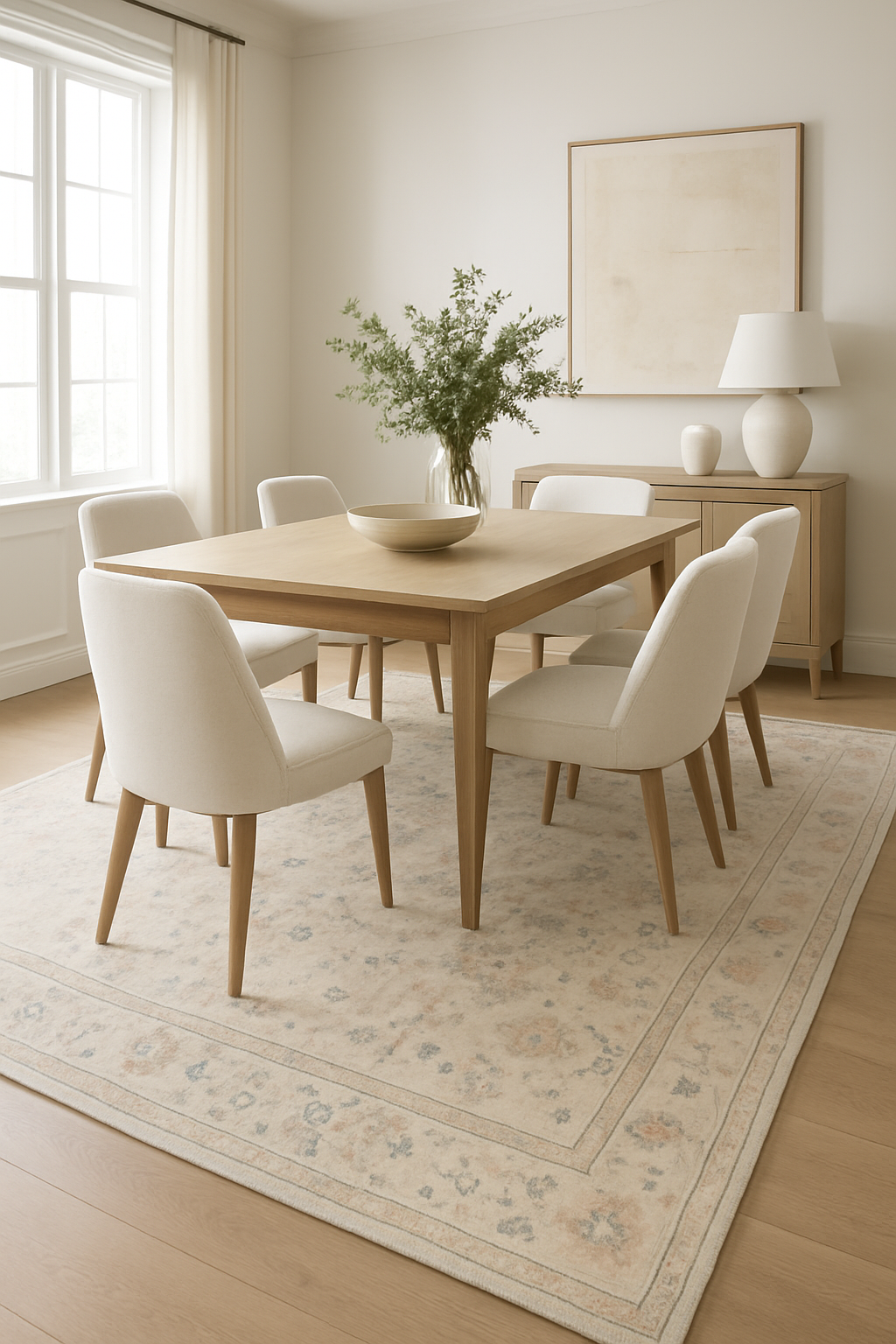 8.1 x 10 ft Hand Knotted Oushak Rug