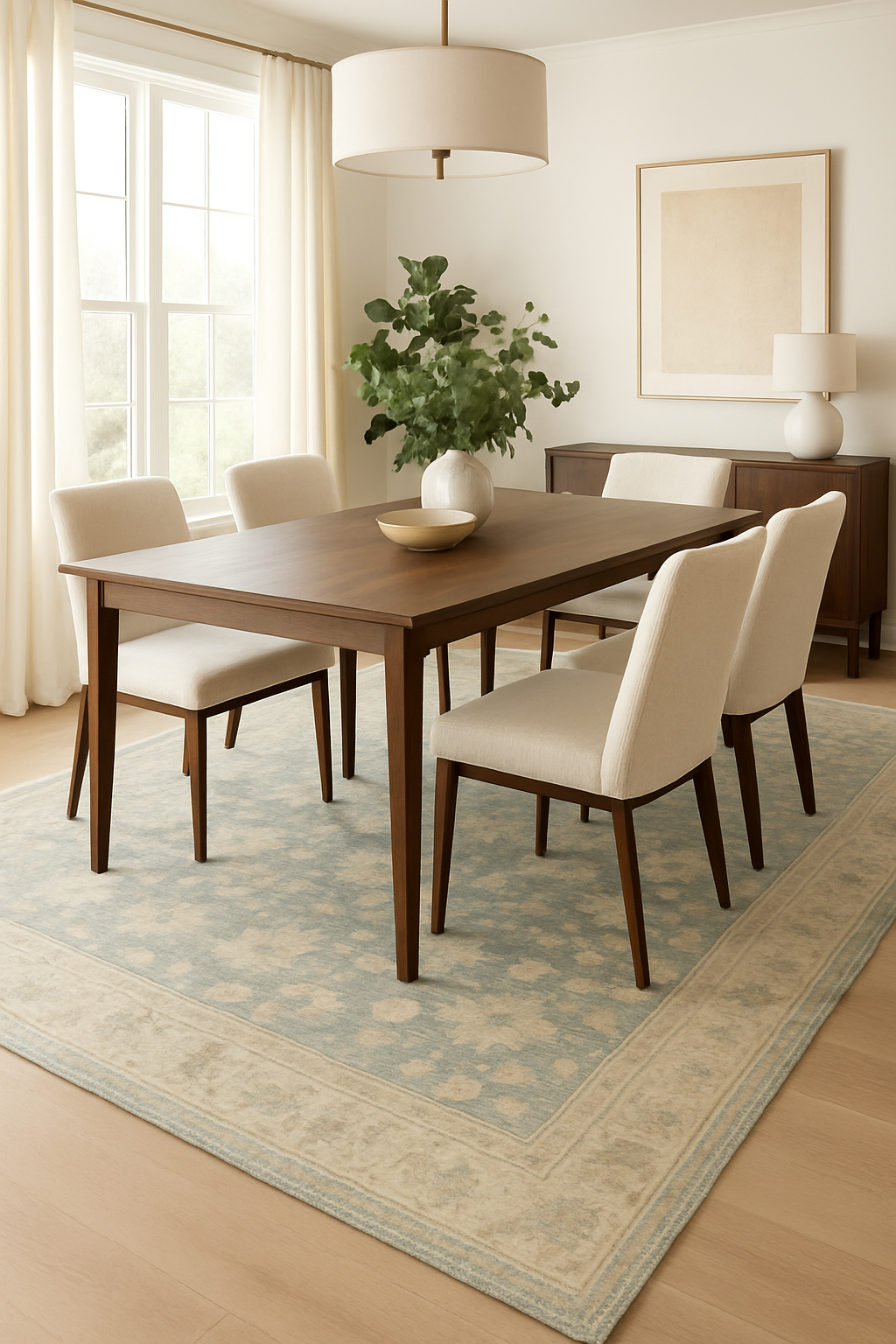 8.1 x 9.9 ft Hand Knotted Oushak Rug