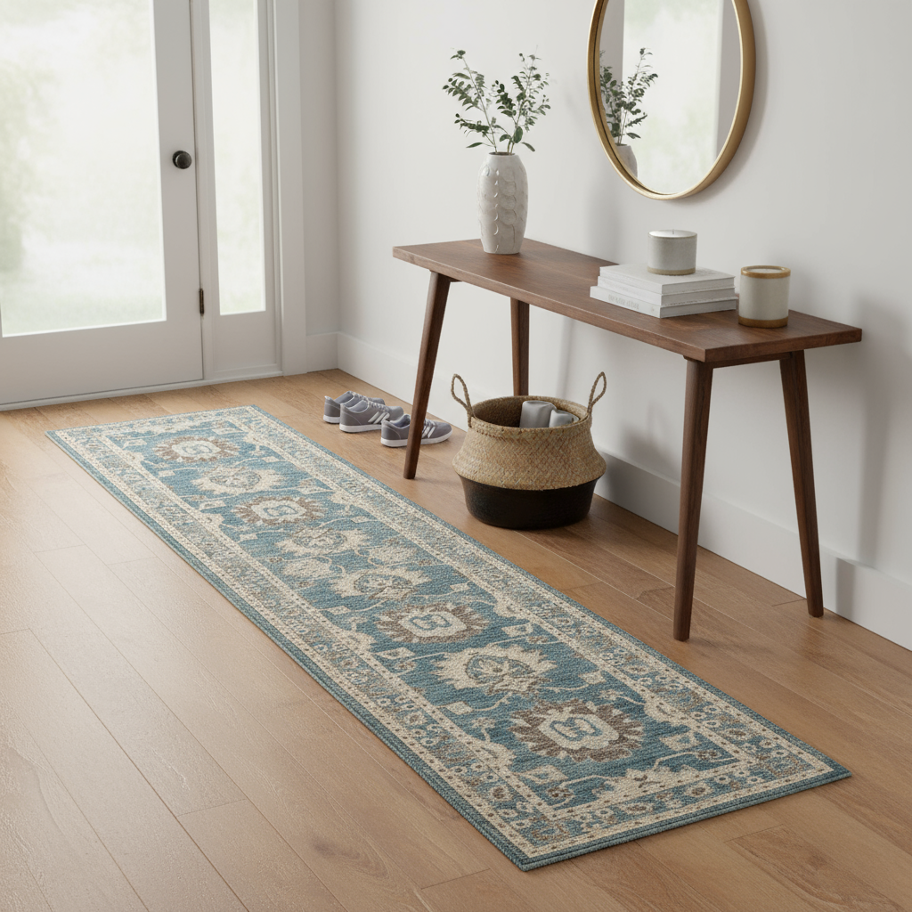 2.8 x 13.9 ft Hand Knotted Oushak Runner