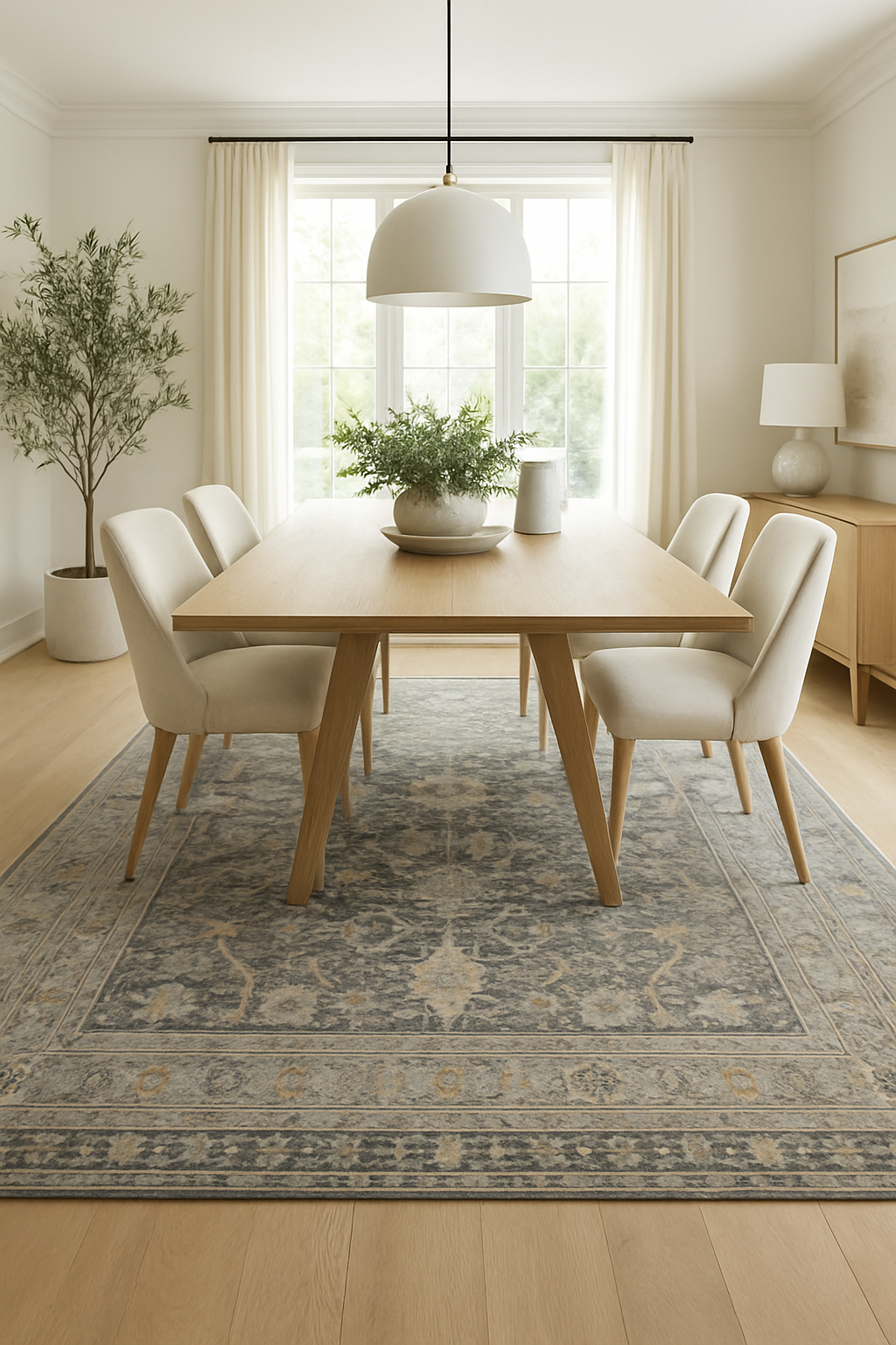 10 x 13.5 ft Hand Knotted Turkish Oushak Rug