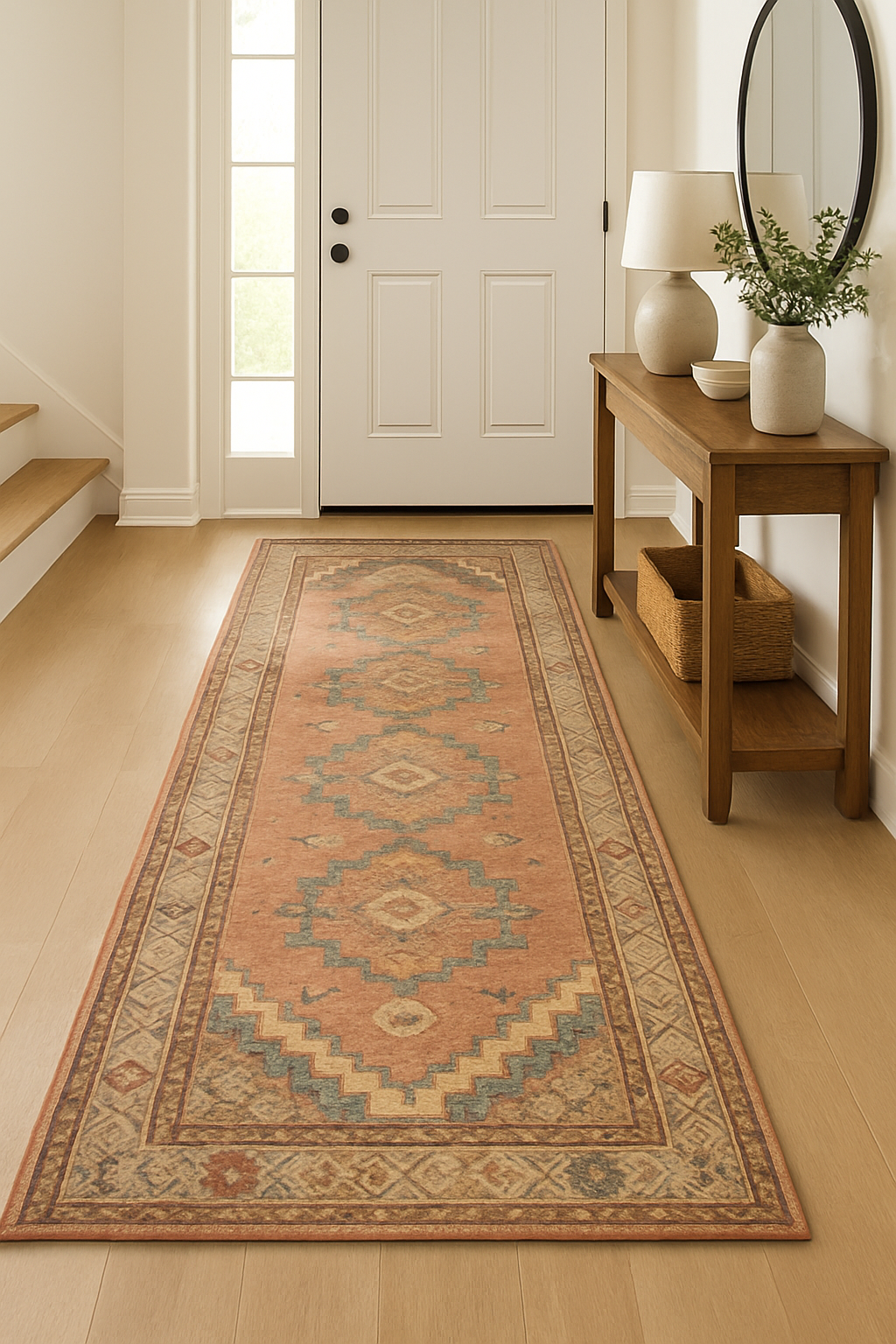 3.1 x 9.8 ft Hand Knotted Turkish Oushak Runner