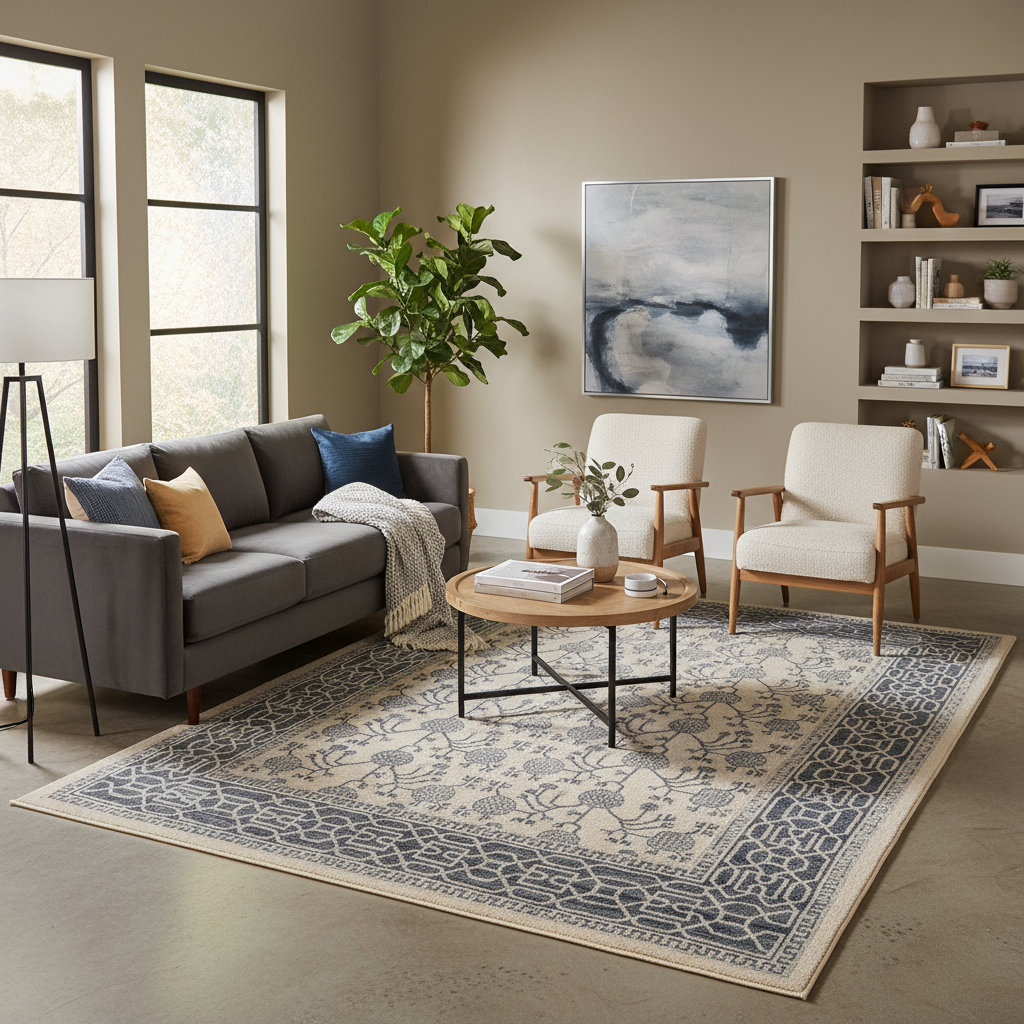 9 x 11.10 ft Hand Knotted Oushak Rug