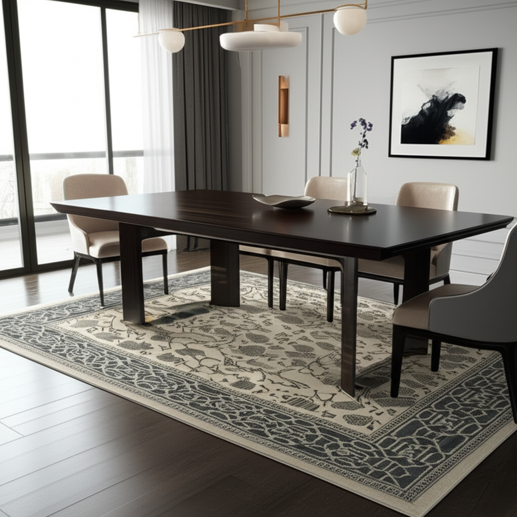 9 x 11.10 ft Hand Knotted Oushak Rug