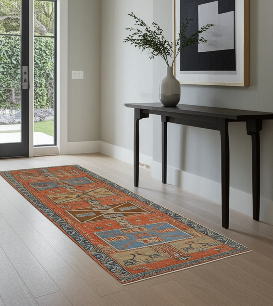 2.10 x 10.10 ft Hand Knotted Turkish Oushak Runner