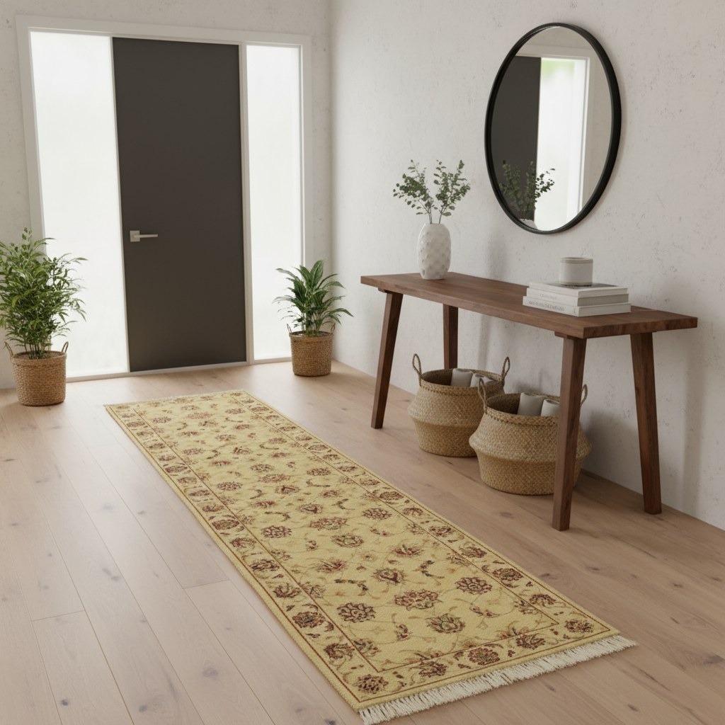 2.3 x 12 ft Hand Knotted Persian Tabriz Runner