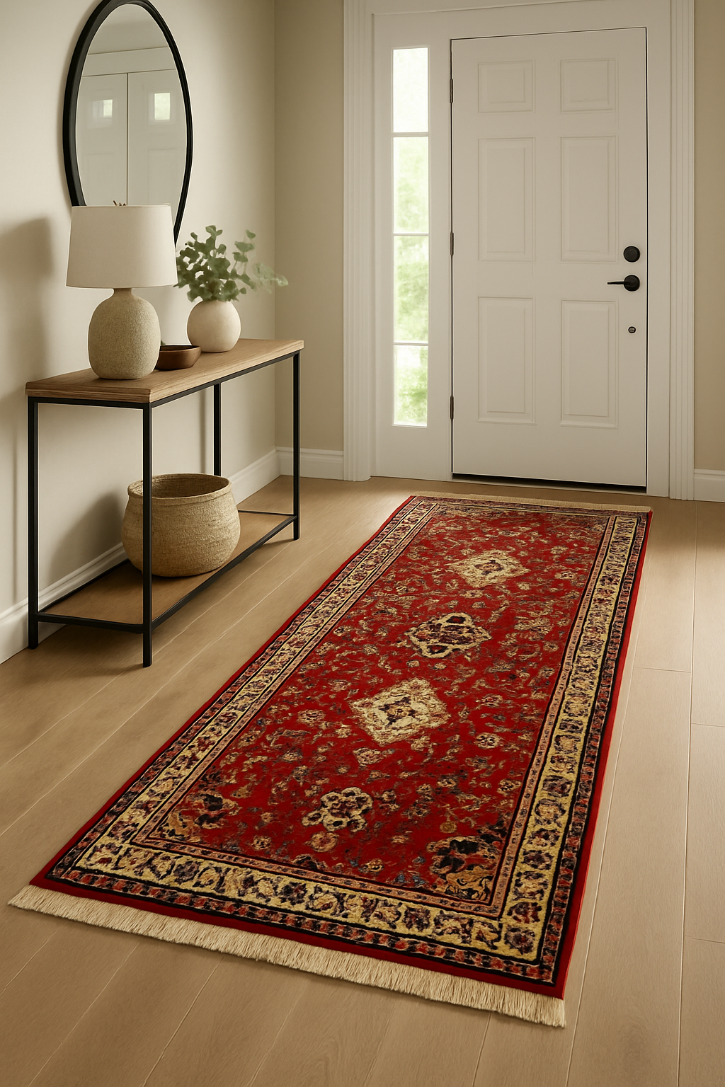 2.9 x 10.6 ft Hand Knotted Old Persian Hamadan Runner