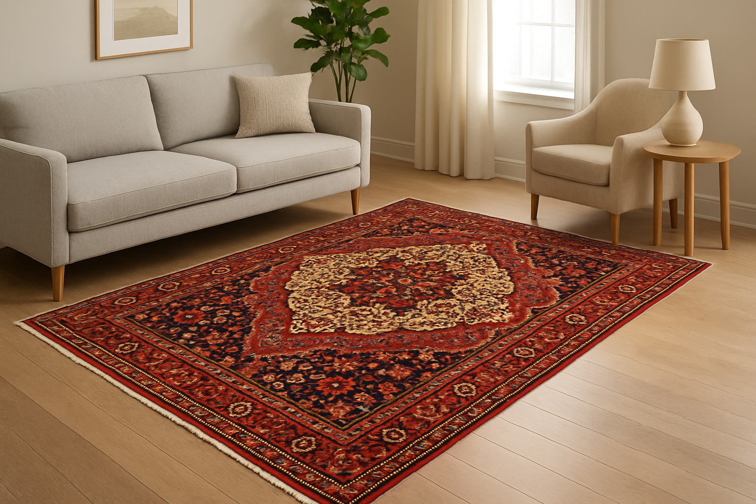 7 x 10 ft Hand Knotted Old Persian Bakhtiari Rug