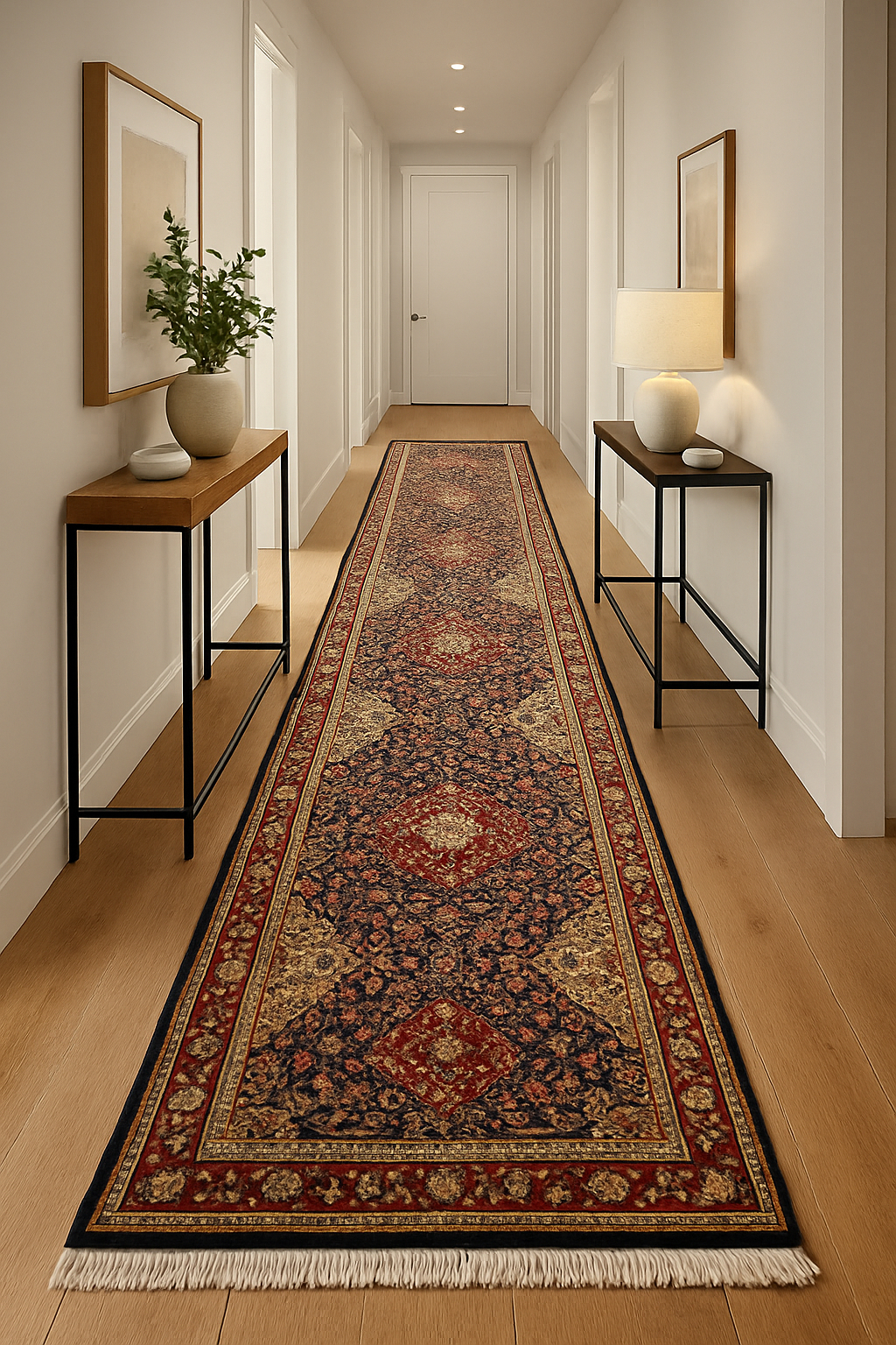2.5 x 11.3 ft Hand Knotted Old Indian Bidjar Runner