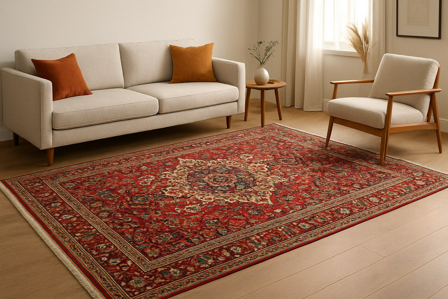 6.7 x 10.8 ft Hand Knotted Old Persian Bakhtiari Rug