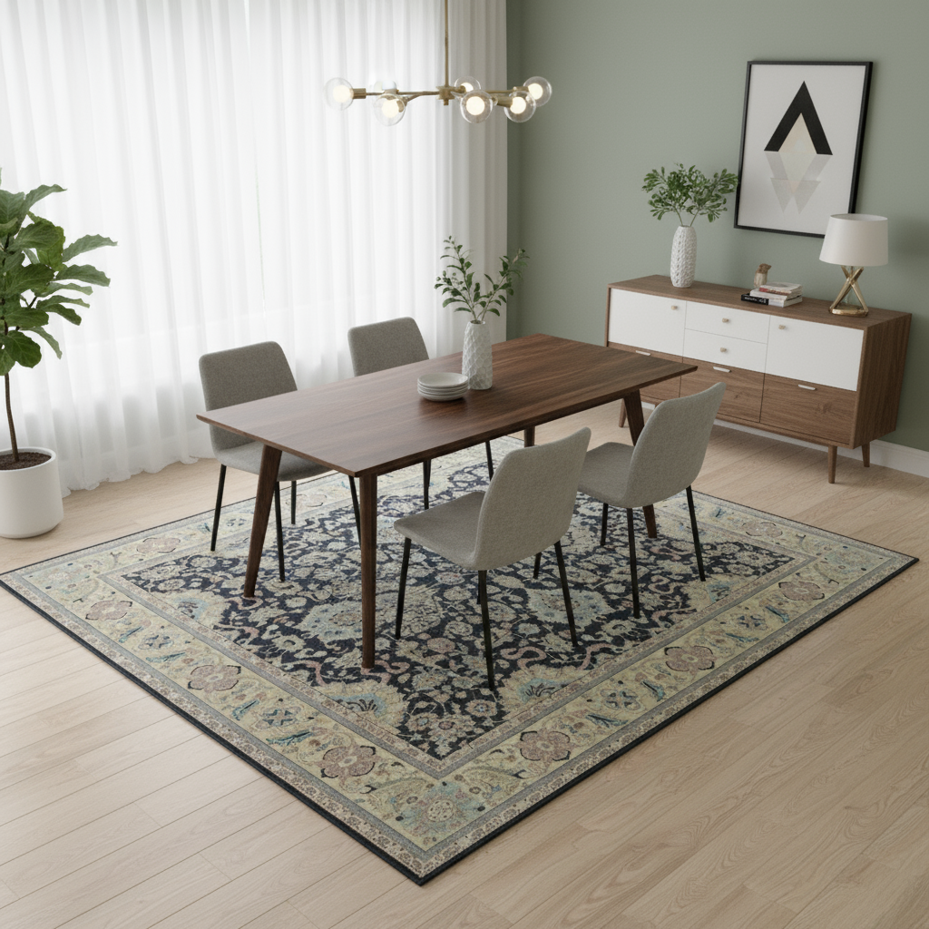 9 x 12 ft Hand Knotted Indian Rug