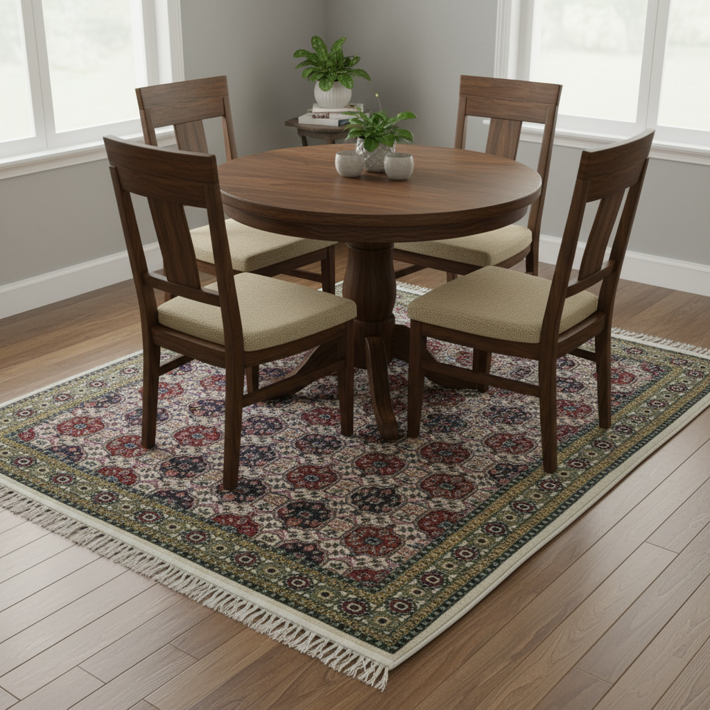 4.6 x 5.9 ft Hand Knotted Pakistani Bokhara Rug