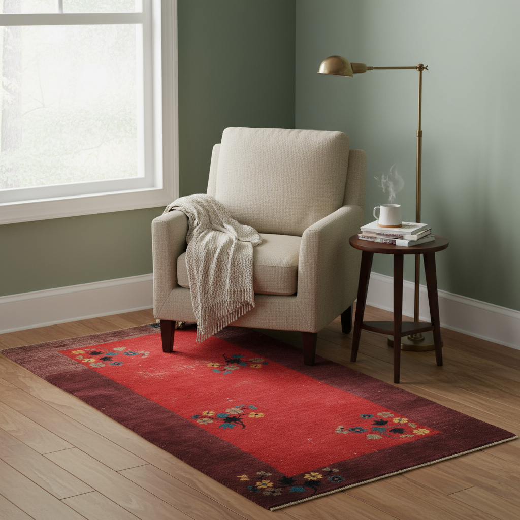 3.2 x 5.7 ft Hand Knotted Chinese Rug