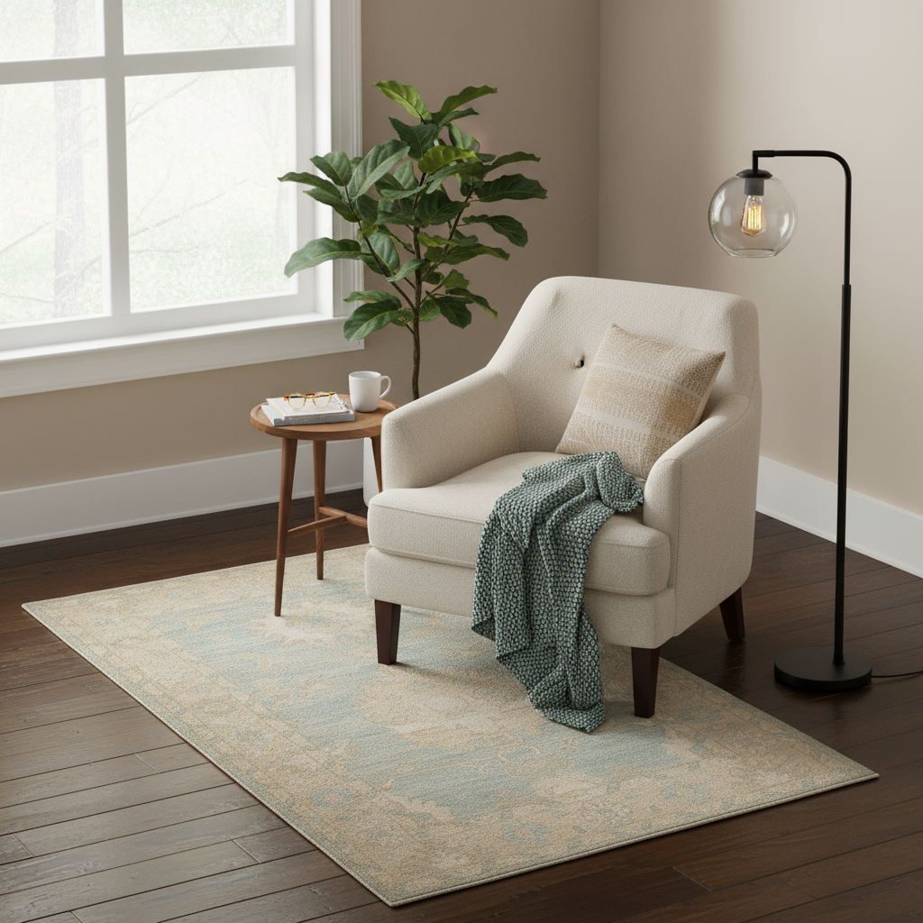 3.3 x 5 ft Hand Knotted Oushak Rug