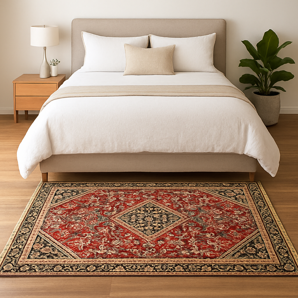 4 x 6.4 ft Hand Knotted Old Persian Mahal Rug