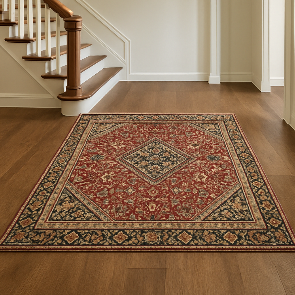 4 x 6.4 ft Hand Knotted Old Persian Mahal Rug