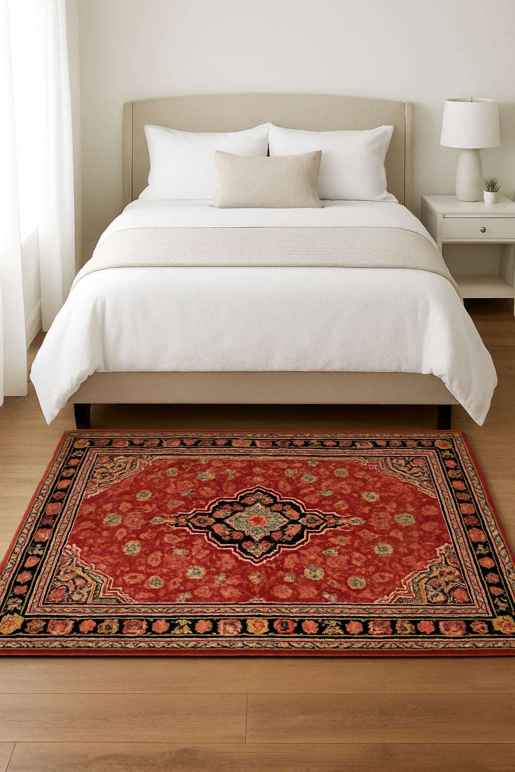 4.3 x 6.9 ft Hand Knotted Old Persian Mahal Rug