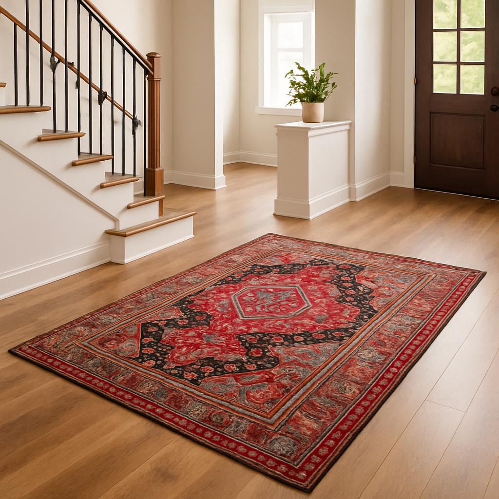 4.1 x 7 ft Hand Knotted Old Persian Hamadan Rug