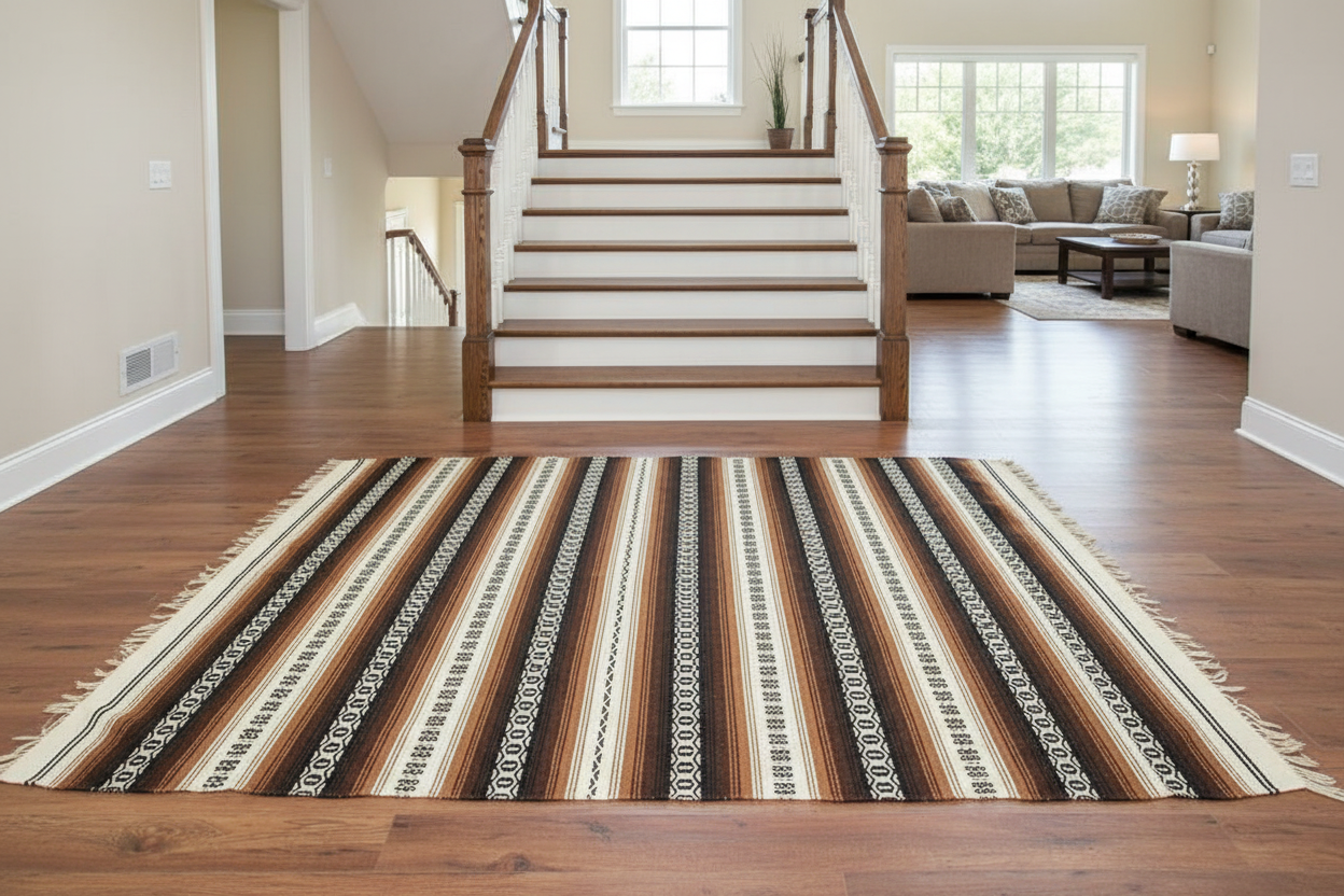 4.7 x 6.9 ft Hand Woven Native American Style Rug