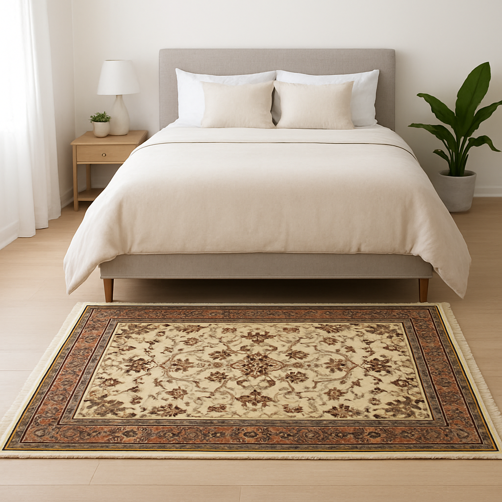 4.1 x 6.2 ft Hand Knotted Pakistani Kashan Rug