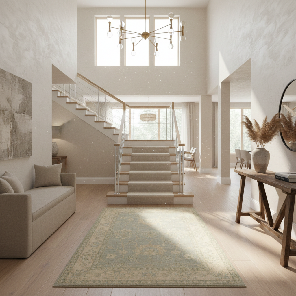 3.11 x 6.1 ft Hand Knotted Oushak Rug