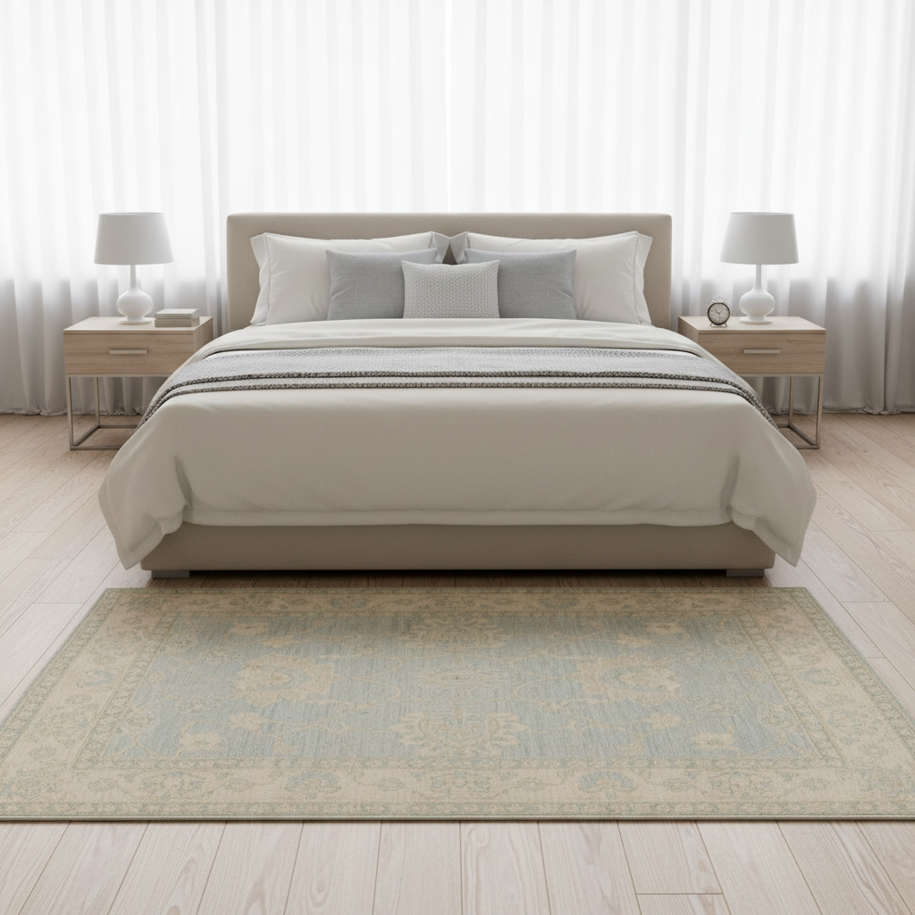 3.11 x 6.1 ft Hand Knotted Oushak Rug