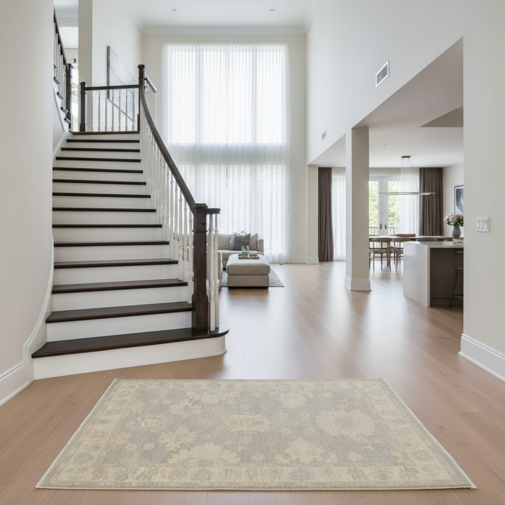 3.11 x 5.11 ft Hand Knotted Oushak Rug