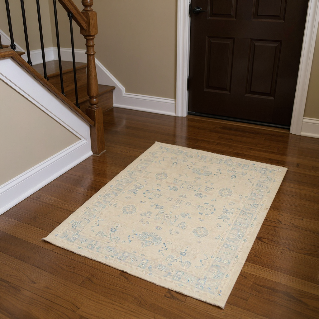 4.11 x 6.10 ft Hand Knotted Chobi Rug