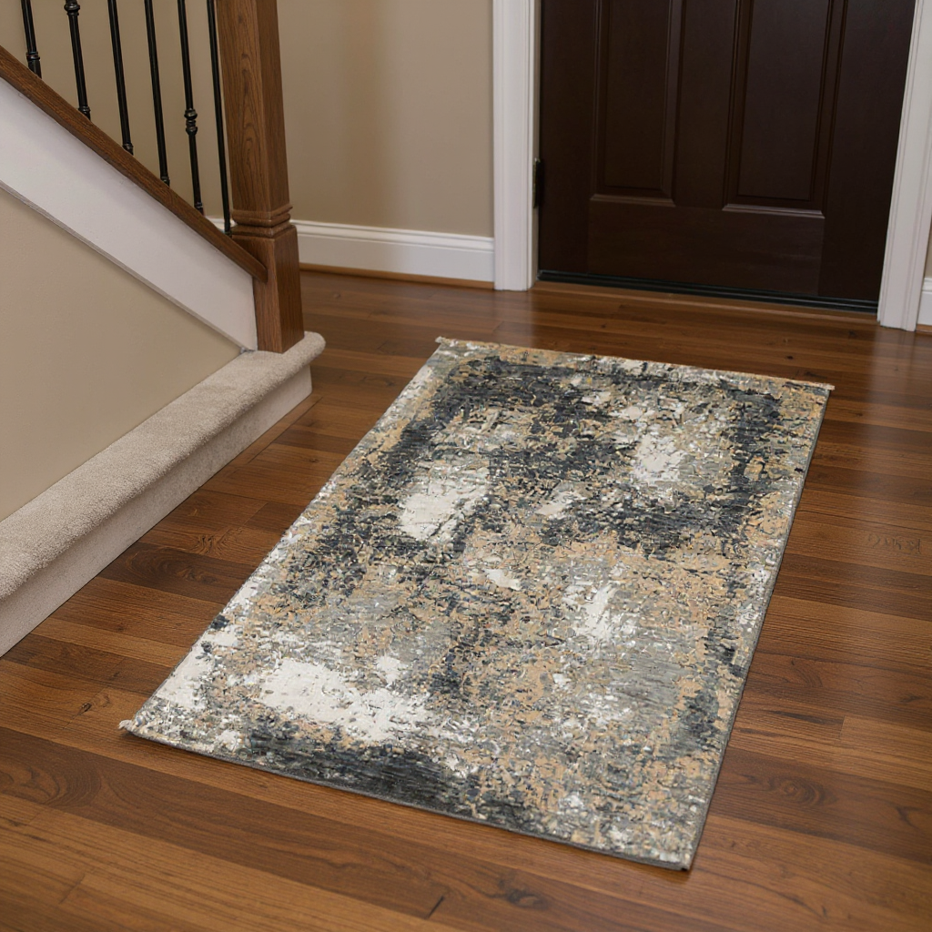 4.7 x 6.10 ft Hand Knotted Modern Rug