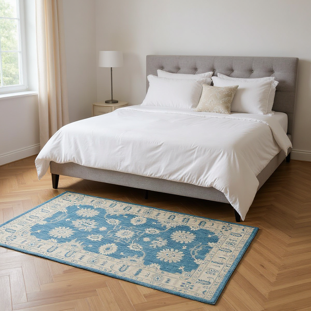 4.1 x 6.11 ft Hand Knotted Oushak Rug