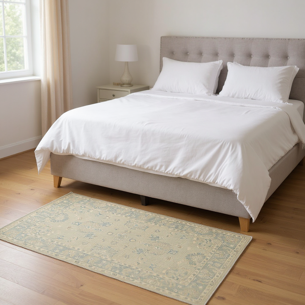 4.2 x 6.4 ft Hand Knotted Chobi Rug