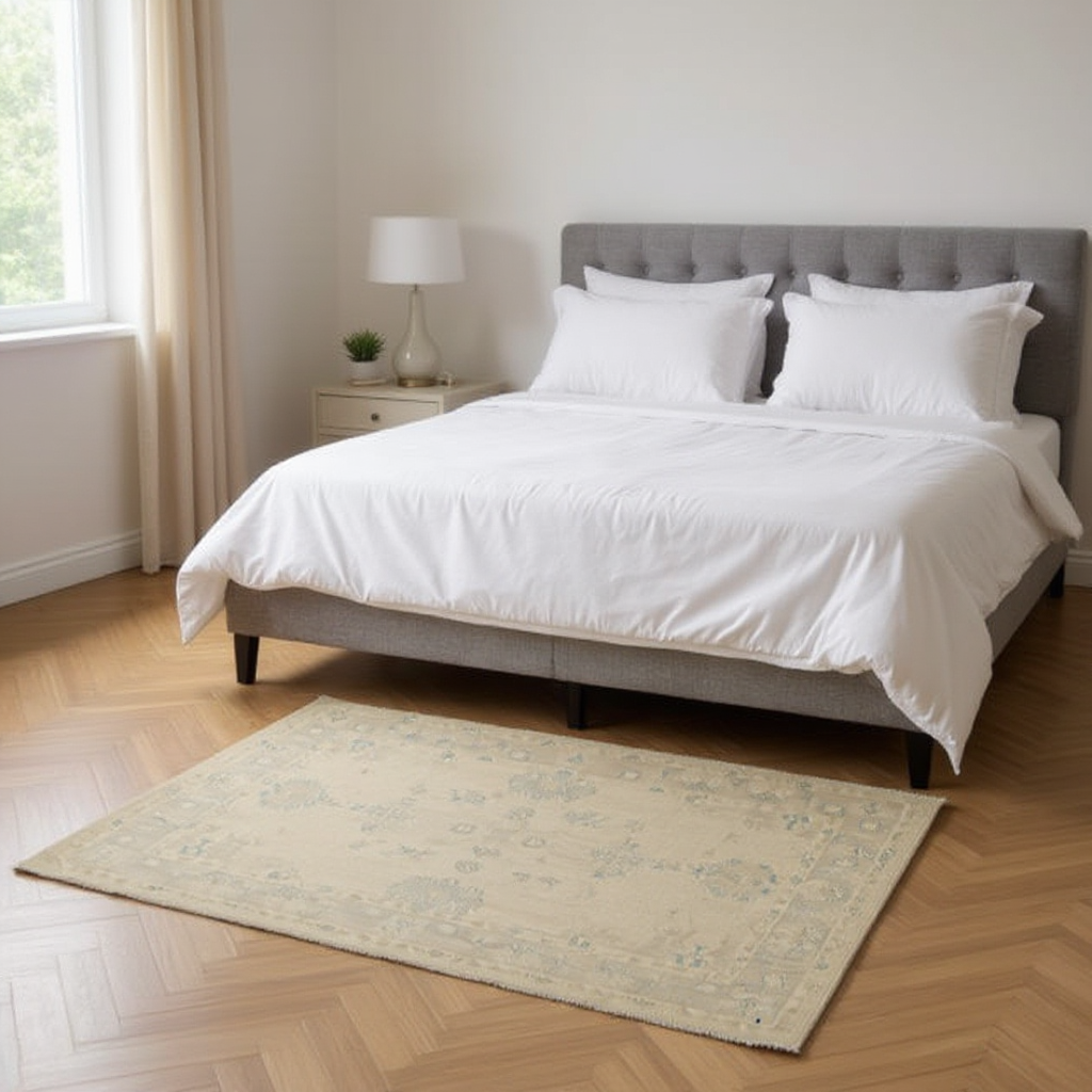 4.1 x 5.9 ft Hand Knotted Chobi Rug