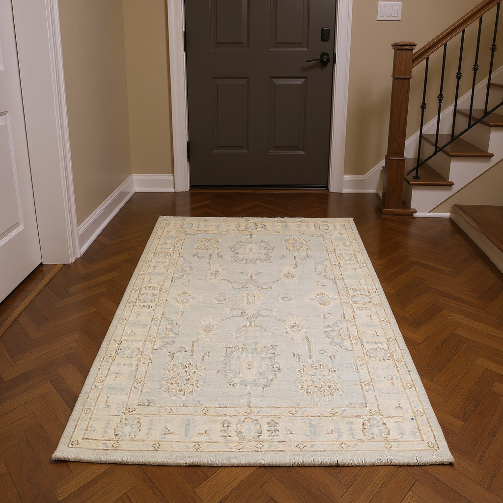 4 x 6 ft Hand Knotted Oushak Rug