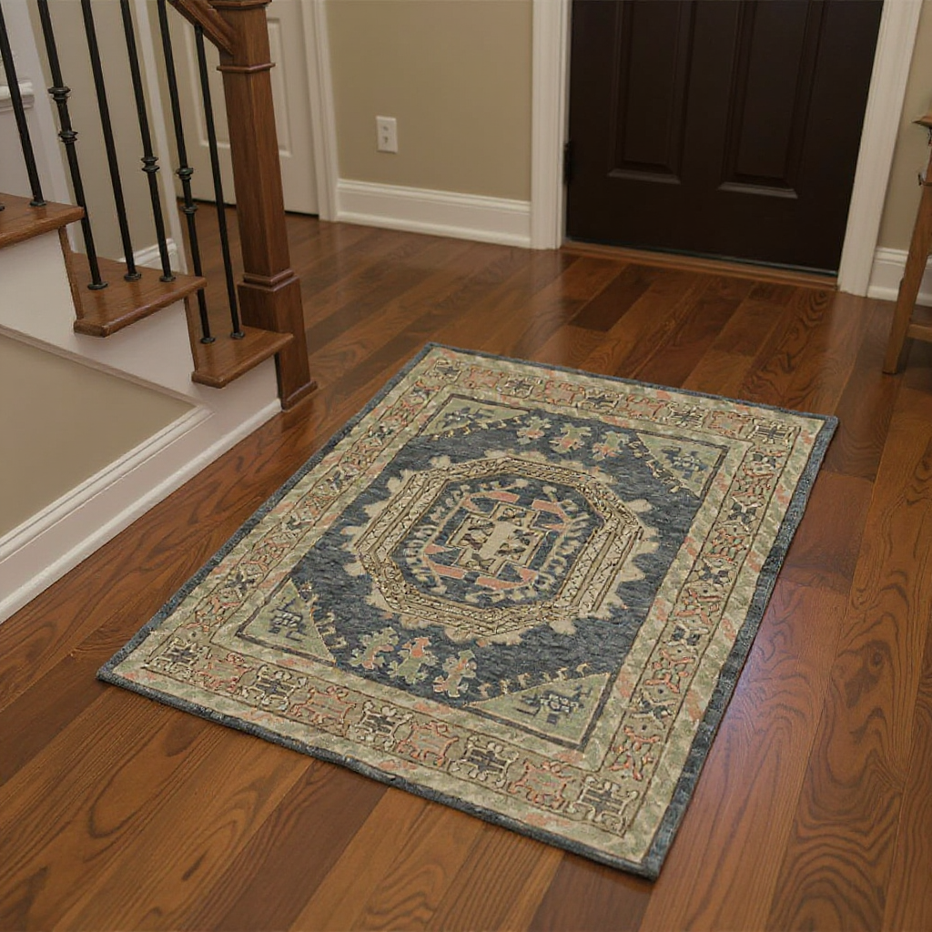 4 x 6 ft Hand Knotted Oushak Rug