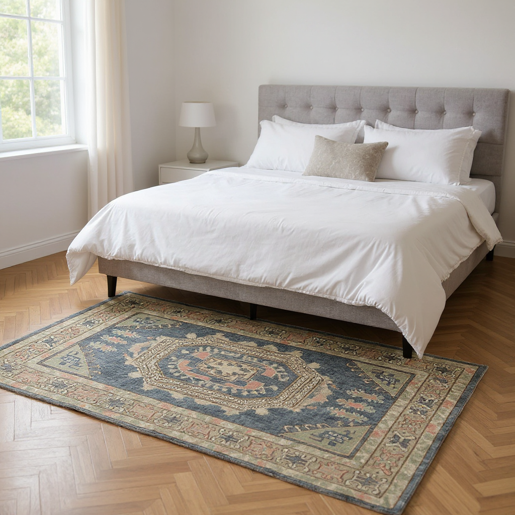4 x 6 ft Hand Knotted Oushak Rug