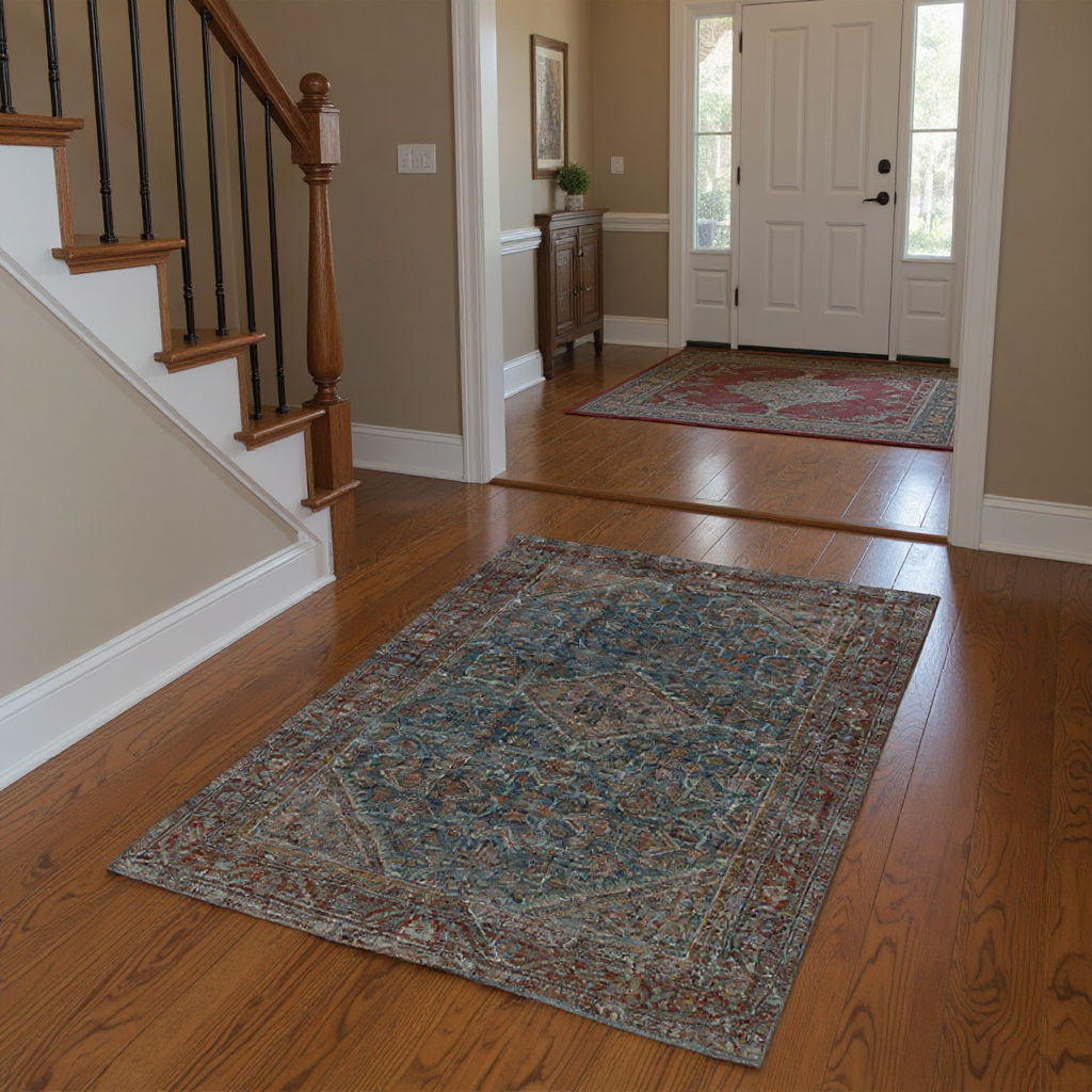 4.4 x 6.6 ft Hand Knotted Mahal Rug