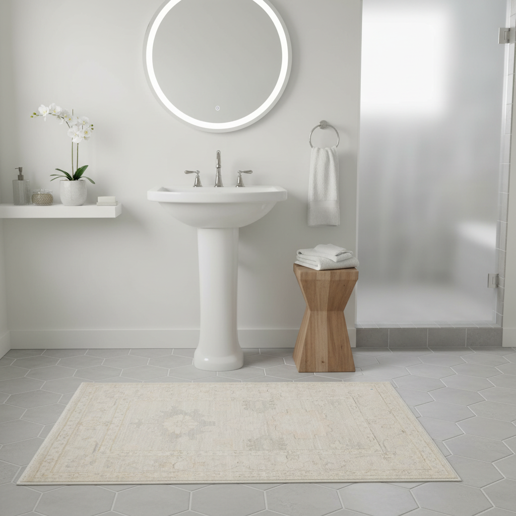 2.10 x 4.2 ft Hand Knotted Oushak Rug