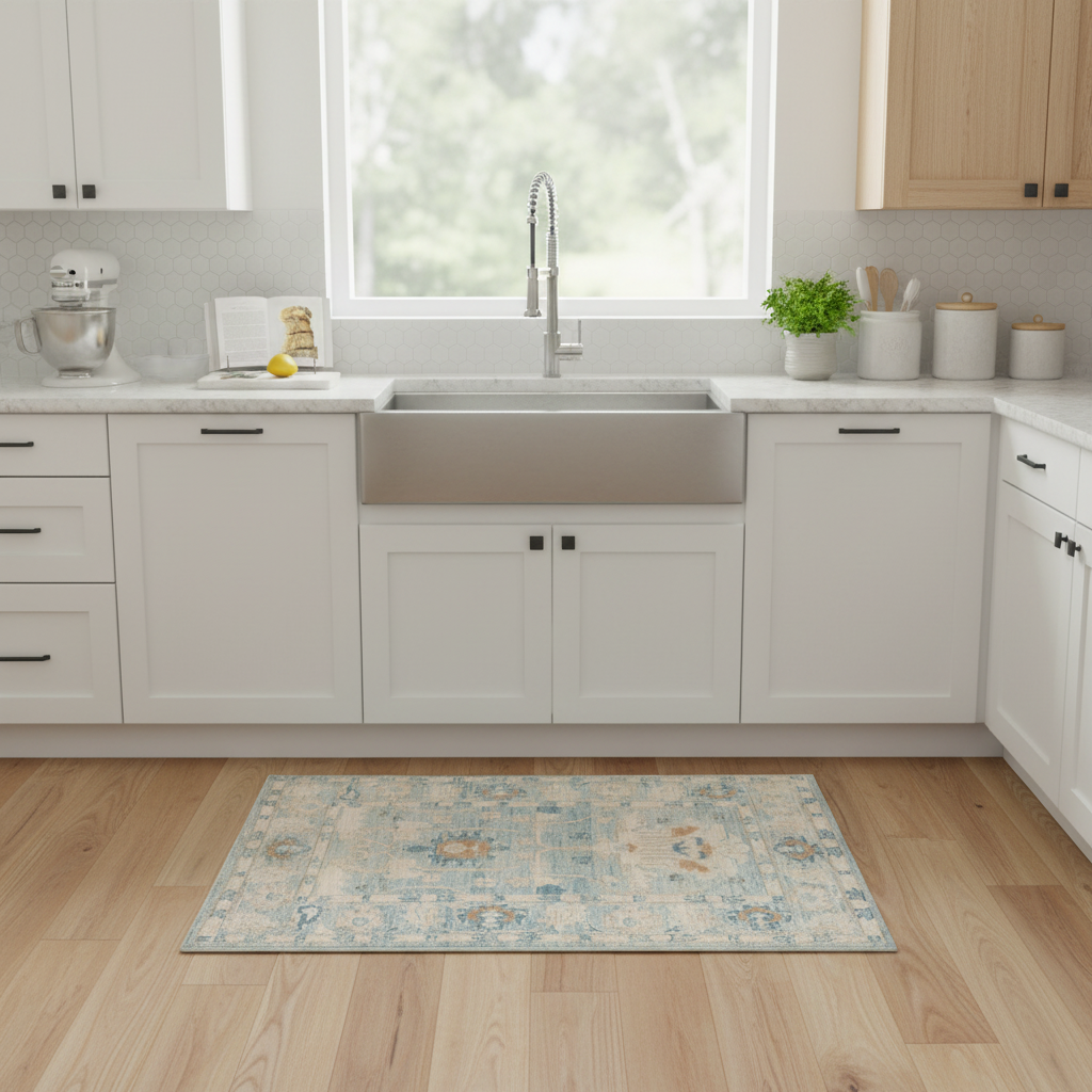 2.7 x 3.10 ft Hand Knotted Oushak Rug