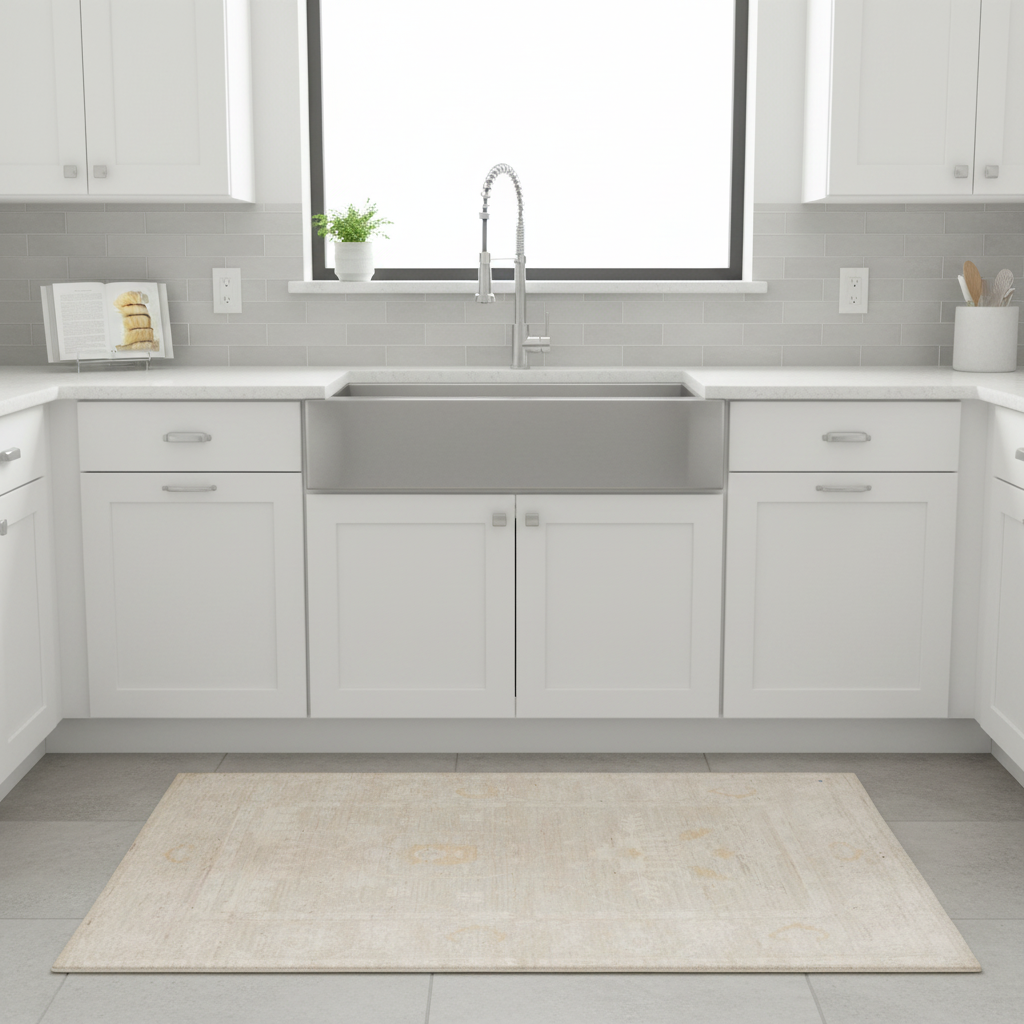 2.6 x 4 ft Hand Knotted Oushak Rug