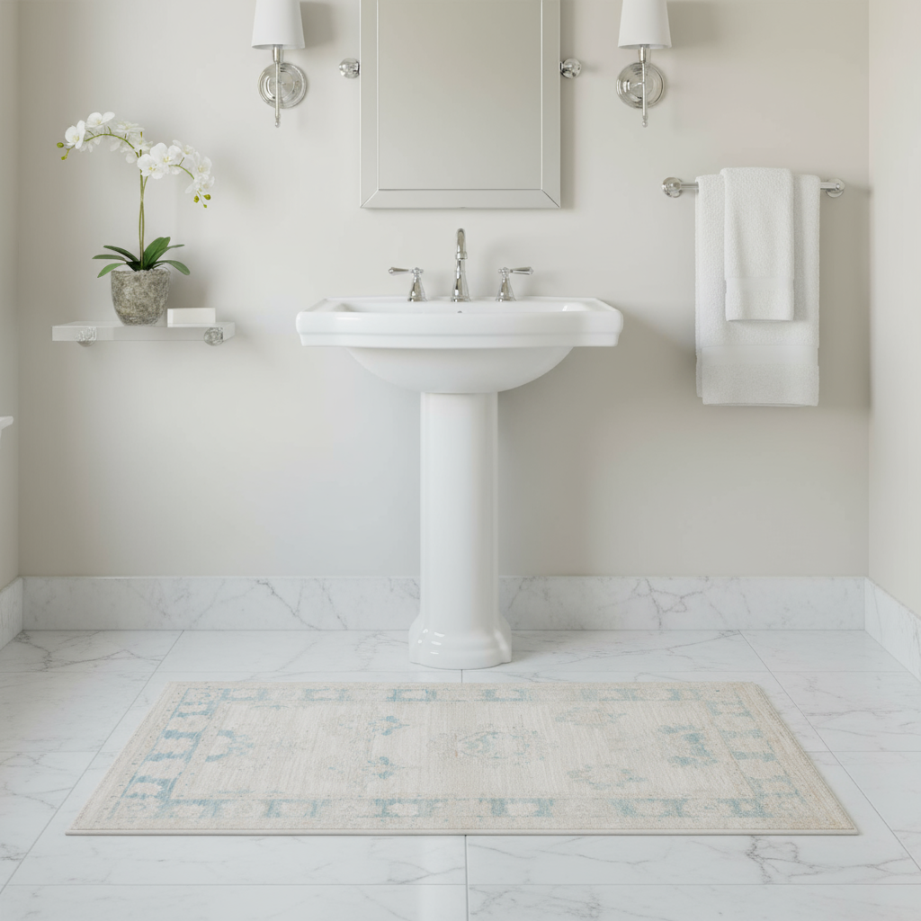 2.6 x 4.3 ft Hand Knotted Oushak Rug