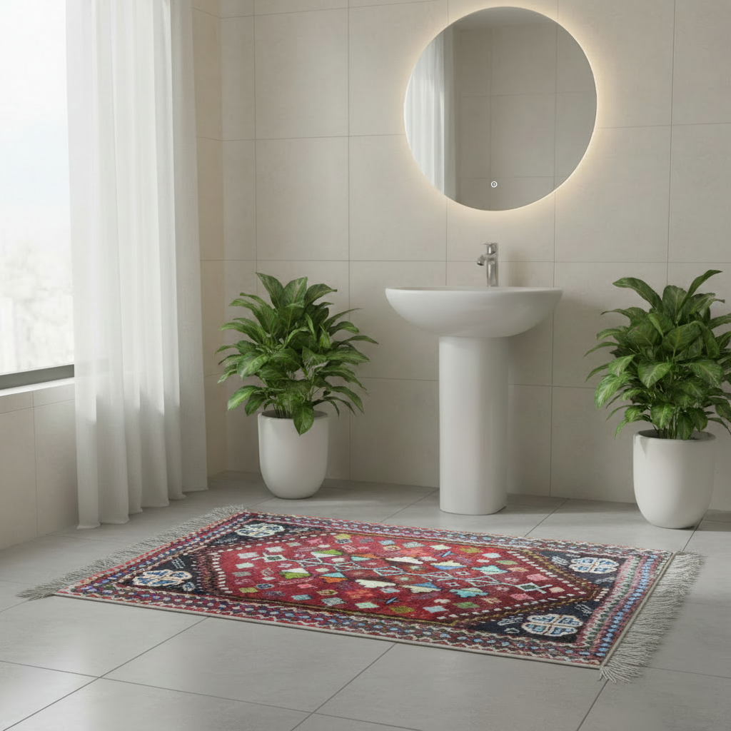 2.4 x 3.2 ft Hand Knotted Shiraz Rug