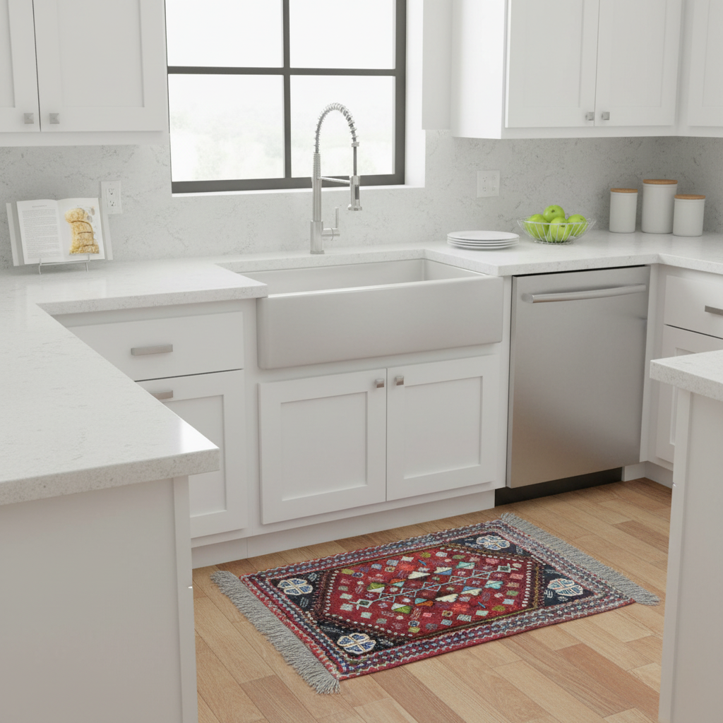 2.4 x 3.2 ft Hand Knotted Shiraz Rug
