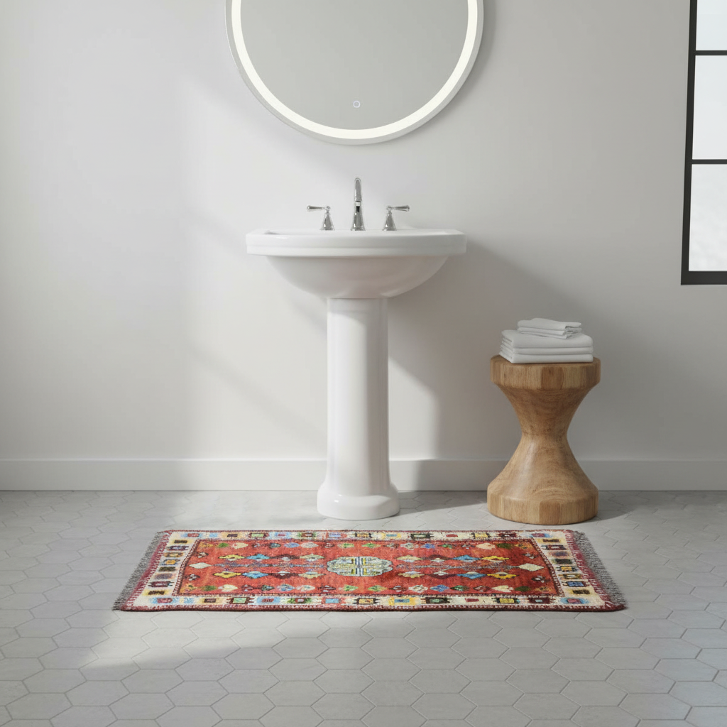 2.3 x 4.6 ft Hand Knotted Shiraz Rug