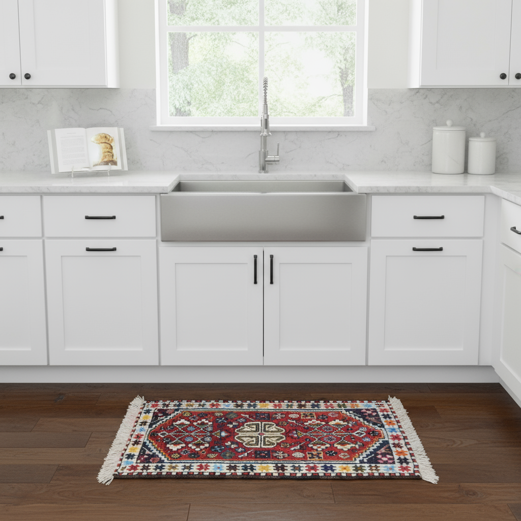 2.3 x 3.7 ft Hand Knotted Shiraz Rug
