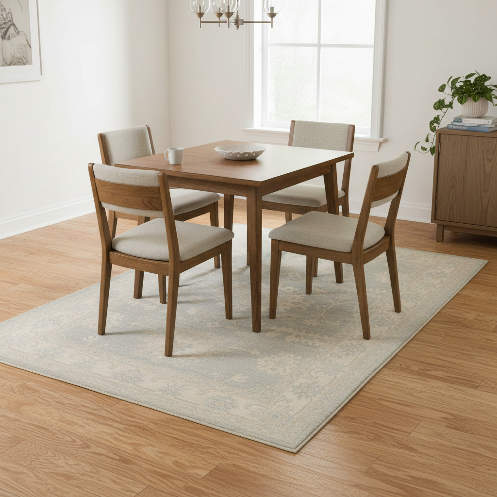 4.10 x 7.4 ft Hand Knotted Oushak Rug