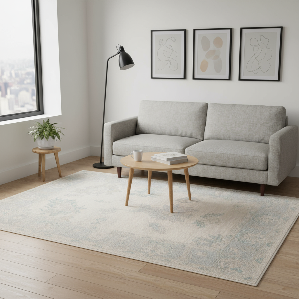 5.7 x 7.10 ft Hand Knotted Oushak Rug