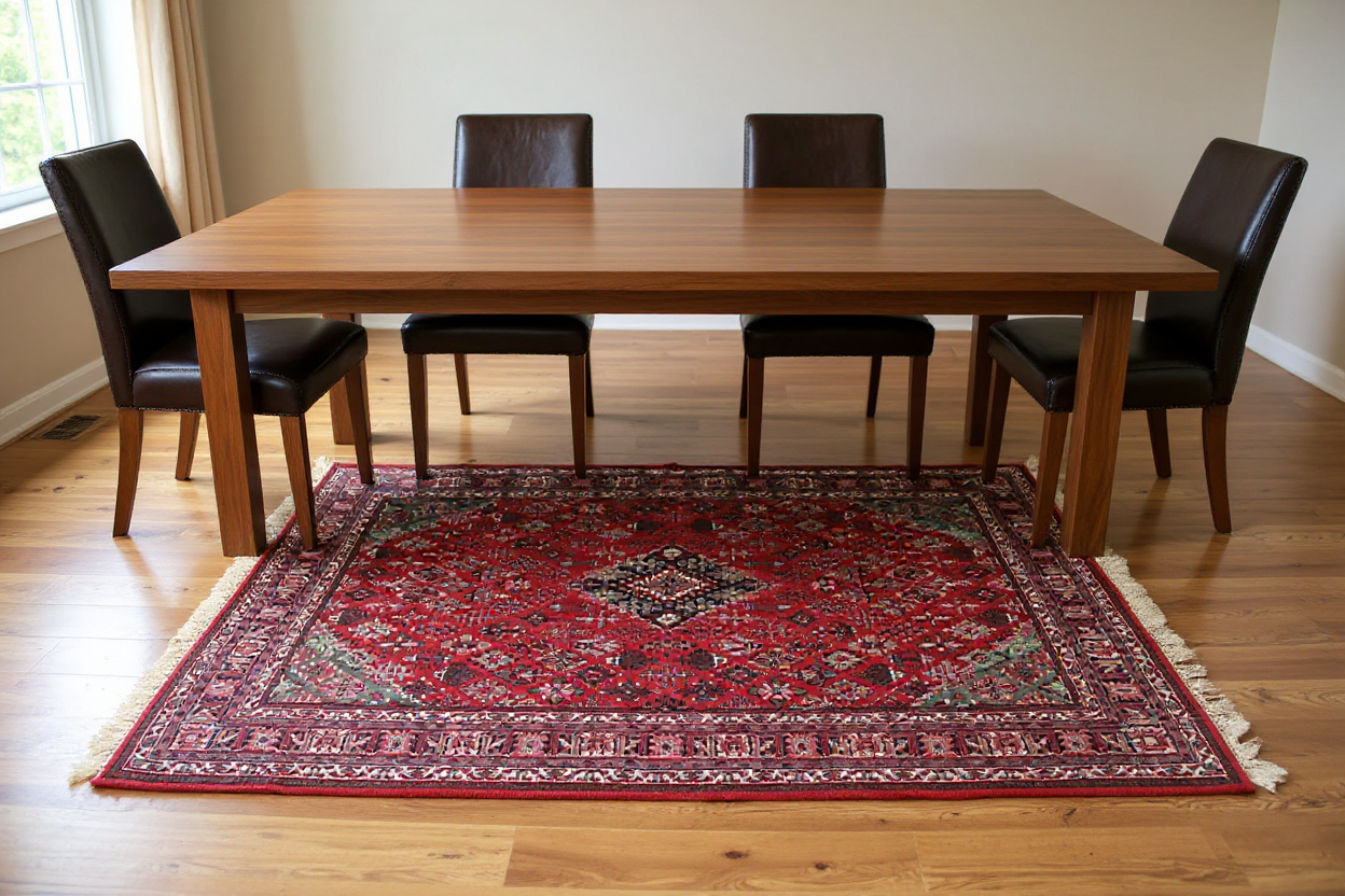 6.1 x 8.11 ft Hand Knotted Persian Abadeh Rug