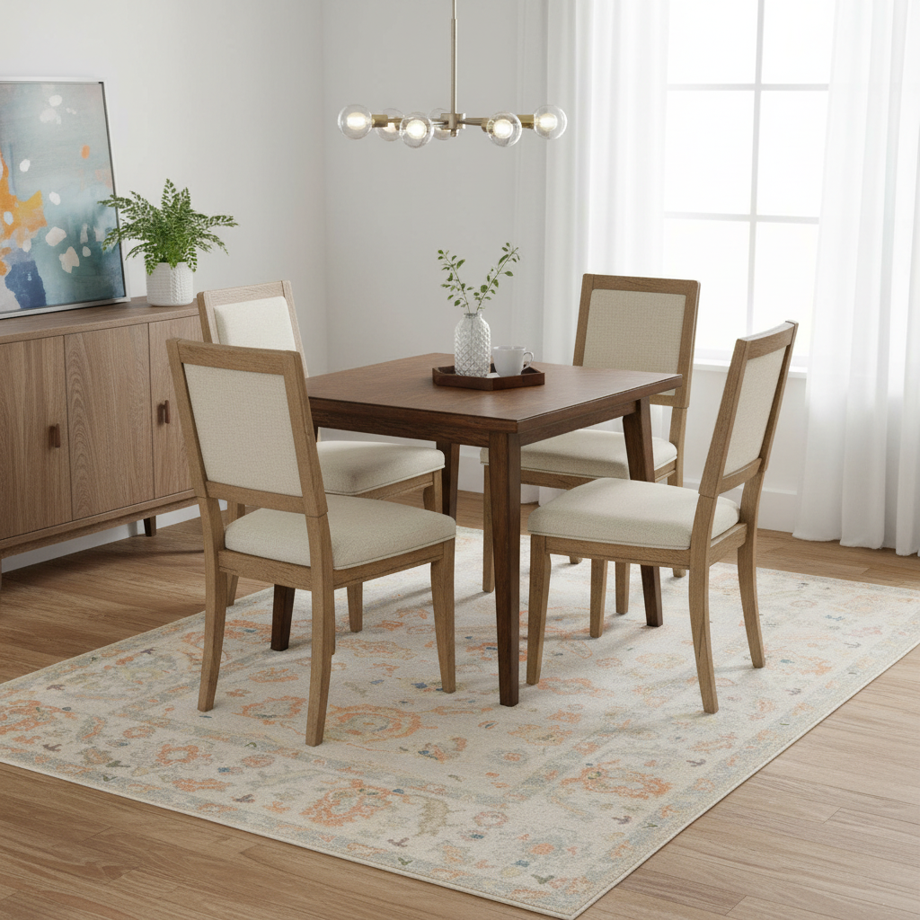 5.1 x 6.11 ft Hand Knotted Oushak Rug