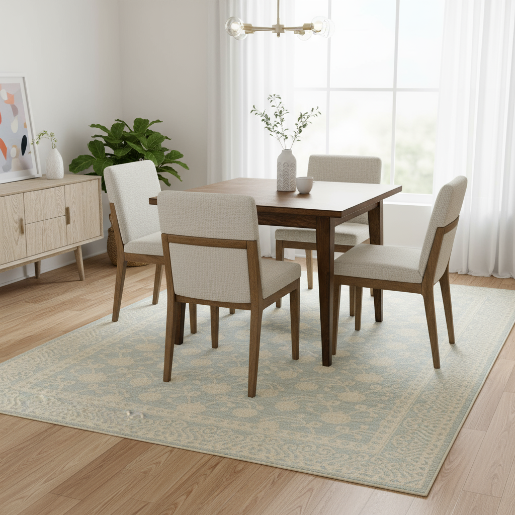 4.11 x 6.9 ft Hand Knotted Khotan Rug