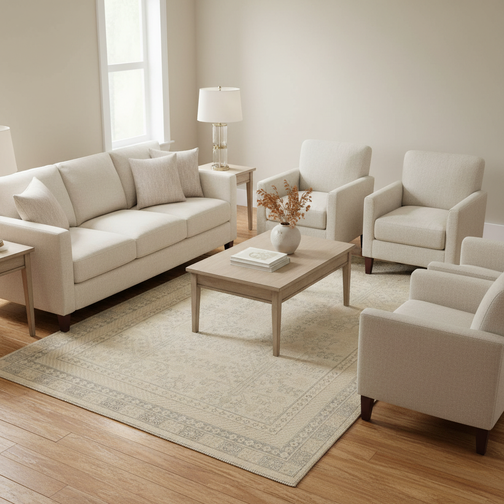 5.9 x 8.9 ft Hand Knotted Khotan Rug