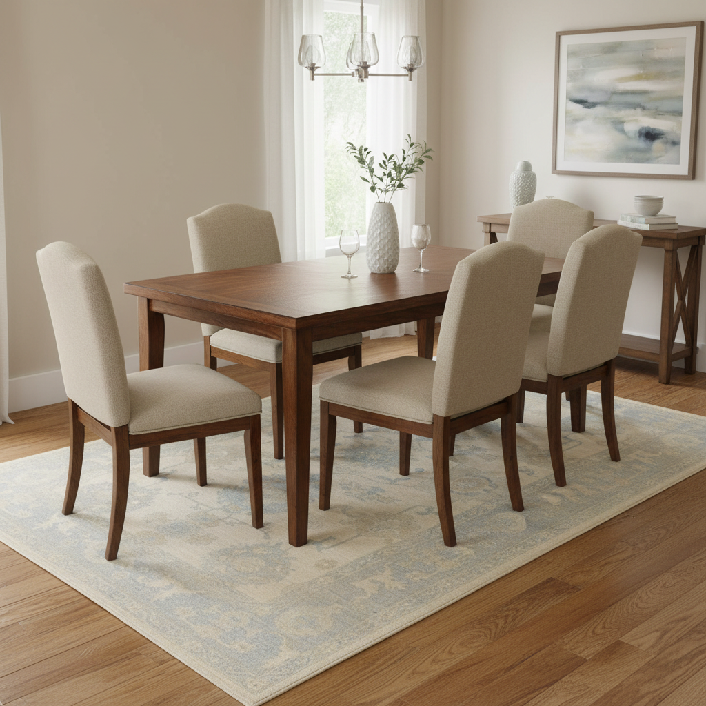 6.2 x 9.1 ft Hand Knotted Oushak Rug